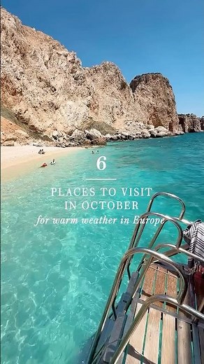 ☀️ 6 countries to visit in October for warm weather in Europe #travelinspiration #vacationideas