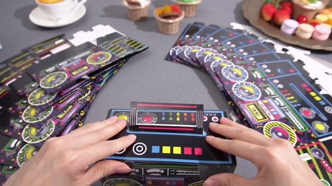 80s Party Favor Boxes, Novelty Boom Box Favors Gift Treat Goodie Candy Paper Boxes 80s Retro Radio Decorations Table Centerpieces for 1980s Theme Hip Hop Music Birthday Party(Multi Colors, 16 Pcs)
