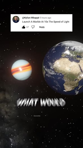 Launching A Marble At 10x The Speed of Light ! #marble #planets #Astronomy #space #universe