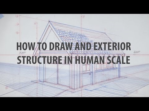 How to Draw an Exterior Building in 2-Point Perspective