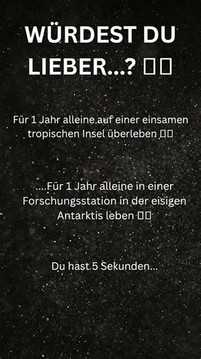 Würdest du lieber? 🏝️ Das härteste Überlebens-Dilemma! #shorts #quiz #survival