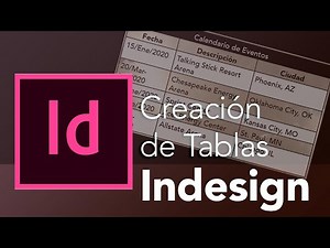 🏆 Como crear tablas en Indesign 2020