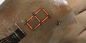 This Wearable Digital Display Just Sticks On Your Skin