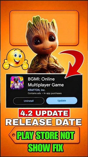 4.2 Update🔥Download Now😱BGMI, | 4.2 Update Play Store Not Show Problem 100% Fix