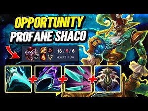 Opportunity Profane Shaco - S14 D3 Ranked [League of Legends] Full Gameplay - Infernal Shaco