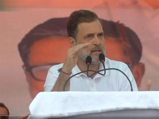 BJP running Bihar govt through remote control using Nitish Kumar's face, alleges Rahul Gandhi at Muzaffarpur rally