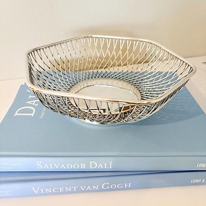 Vintage Silver Plated Hexagon Wire Bowl, Gorham | Mid Century Modern Decorative Basket - Etsy
