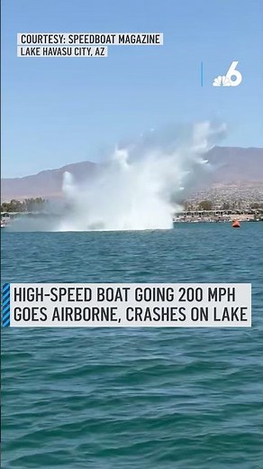 High-speed boat going 200 mph goes airborne, crashes on lake