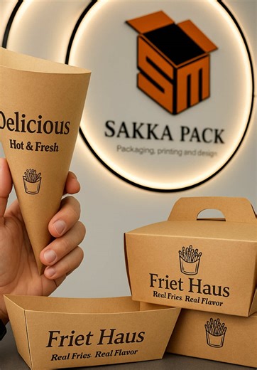 علب فرينش فرايز… تغليف جديد، طريقة مختلفة لتقديم وجبتك 🍟✨ ⸻ French fries boxes… a fresh new way to serve your meal 🍟✨ ⸻ قوتەی فڕێنش فرایز… پێکهاتەی نوێ بۆ پێشکەشکردنی خواردنت 🍟✨
