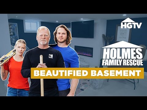 Basement Upgraded with Bright, Open Design - Full Episode Recap | Holmes Family Rescue | HGTV