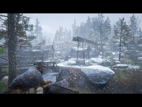 Arthur watches a Blizzard from the porch at West Elizabeth | Storm wind | Winter Ambience