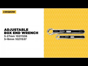 KRISBOW ADJUSTABLE BOX END WRENCH