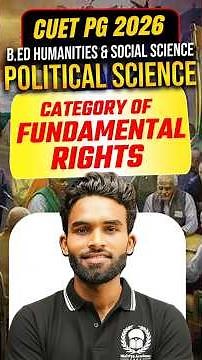 Fundamental Rights के 6 Categories 🛡️ | B.Ed Political Science | cuet pg 2026 crash course #cuetpg