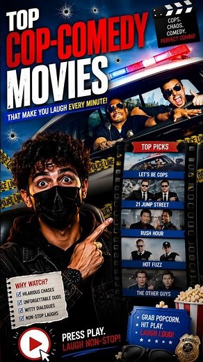 Top Funniest Cop Comedy Movies You Must Watch | Best Action Comedy Films | Part 16 #shorts #part16