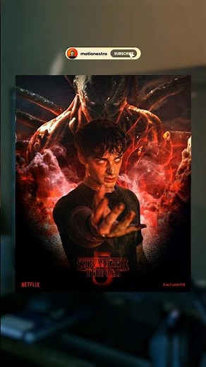 Stranger Things Fan Made Poster 🔥 Cinematic Netflix Artwork