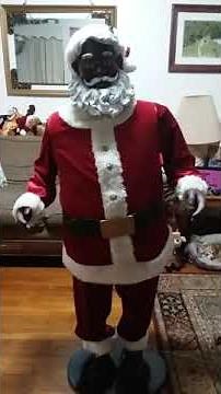 Gemmy Life Size African American Santa FOR SALE