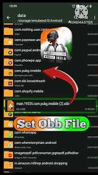 bgmi me obb file kaise lagaye | bgmi me obb file set kaise kare | how to set bgmi obb file