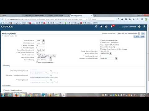 Oracle R12 Financials Training | Inventory & Purchasing Setups | 15th Session