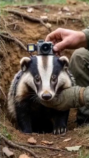 POV: Inside a Burrowing Badger Colony😍🦡| Real Back-Mounted Camera Footage