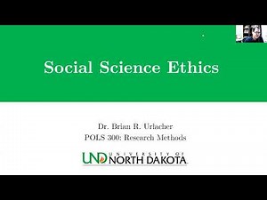 Principles of Social Science Research Ethics