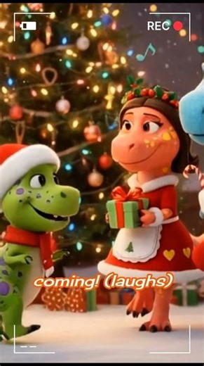 Dino Family Christmas Fun! 🦖🎅 Joyful Holiday Carol & Dance