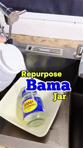 Let’s repurpose your Bama Jar. #diy #kitchenhacks #diyproject #fyp #viral
