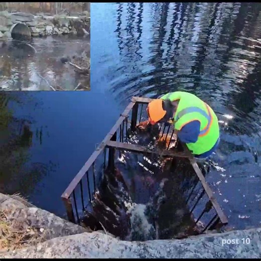 4.8K views · 99 reactions | Unclogging The Triangular Trash Rack November 2023 | Post 10 | Facebook