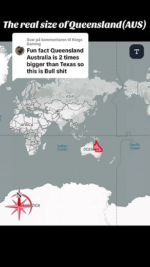 The Real Size of Queensland: A Visual Exploration