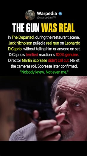 Jack Nicholson Pulled A Real Gun On DiCaprio #shorts
