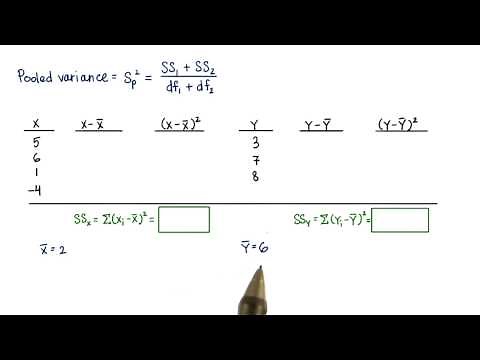 Pooled Variance Sum of Squares - Intro to Inferential Statistics