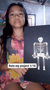 Skeletal system project.. #ateepingvlog #followersシ゚ #highlights | Ate Eping Vlog