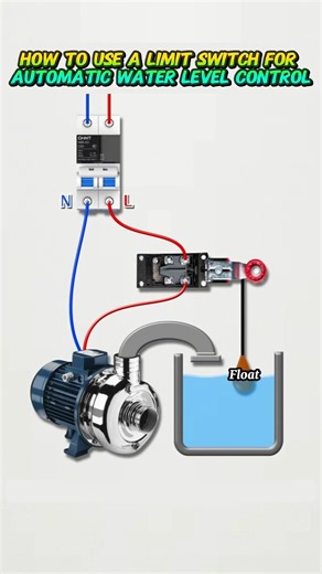 How to Use a Limit Switch for Automatic Water Level Control #limitswitch #diyelectrical