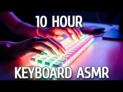 Keyboard Typing Sound | 10 Hours of Relaxing ASMR for Focus & Study