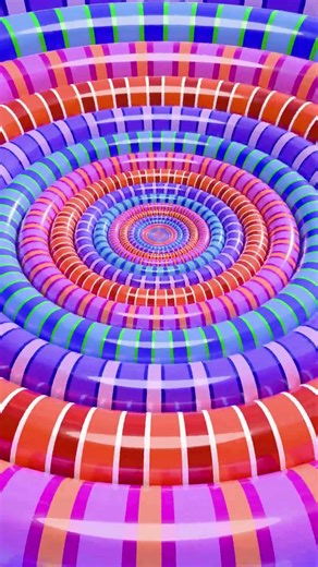 🌈 | Oddly Satisfying Loop /✨ Infinite Rainbow Rings