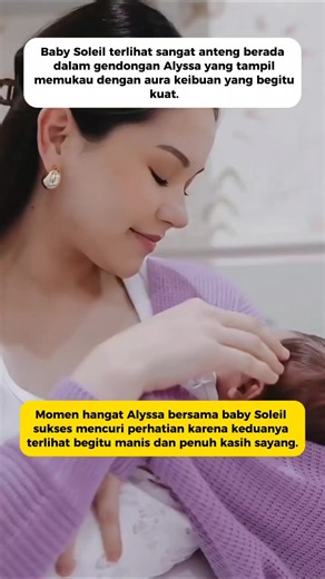 Baby Soleil Anteng Banget Saat Digendong Alyssa