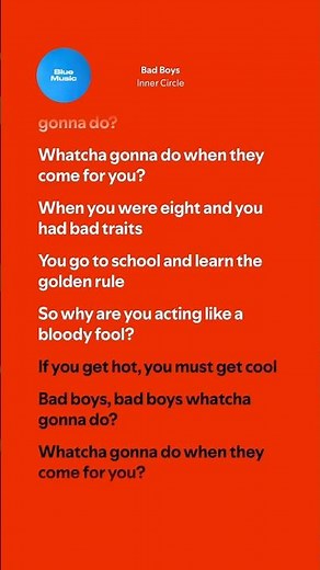 Bad Boys - Inner Circle (Lyrics)