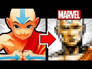 Drawing AVATAR:THE LAST AIRBENDER in a MARVEL STYLE! And 17 FACTS you didn't know about #AVATAR !