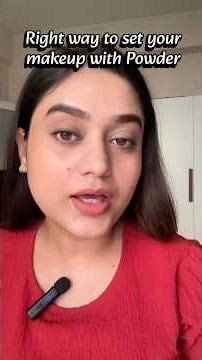 How to make your makeup stay flawless all day with just loose powder #loosepowder #settingmakeup