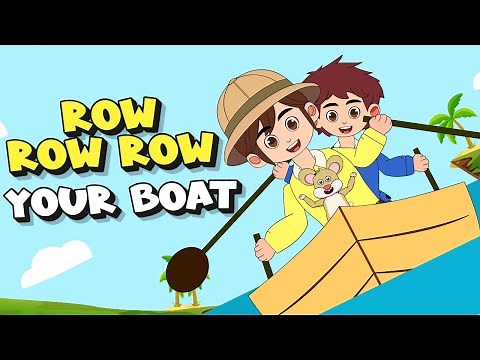 Row Row Row Your Boat with Lyrics | Nursery Rhymes and Songs