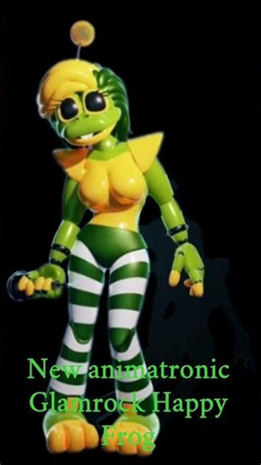 New animatronic Glamrock Happy Frog #fnaf #happyfrog #fnafsb
