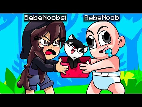 BEBE NOOB Y NOOBSI ADOPTAN UNA NUEVA MASCOTA 😍 MINECRAFT TROL + ROLEPLAY