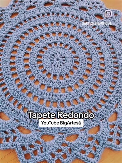 Aprenda a Fazer um Tapete Redondo em Crochê