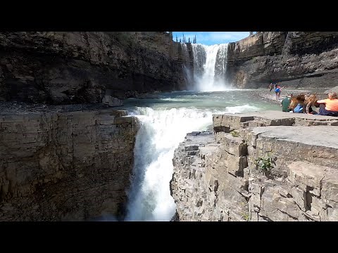 CRESCENT FALLS | The Stunning Waterfall and The famous MINER’S CAFE in NORDEGG ALBERTA in 4K Res