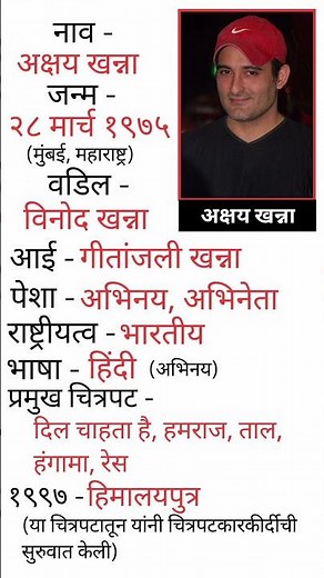 Akshay Khanna l अक्षयखन्ना #biography #celebrity #akshaykhanna