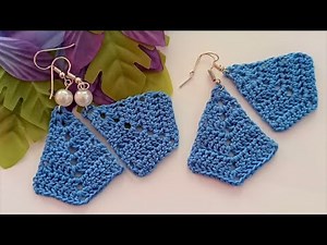 CROCHET EARRINGS | HOW TO CROCHET DANGLING EARRINGS | DIY TUTORIAL | CROCHET FOR BEGINNERS
