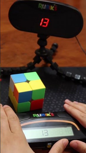 Trying the brand-new Rubik's Timer! This has some seriously great features #Rubiks #Timer