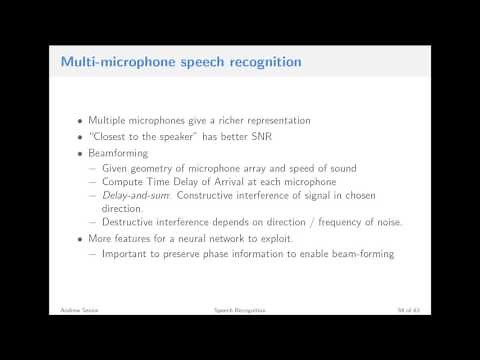 Lecture 10 - Text to Speech (TTS) [Andrew Senior]