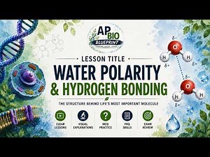 Water Polarity and Hydrogen Bonding Explained | AP Biology Unit 1