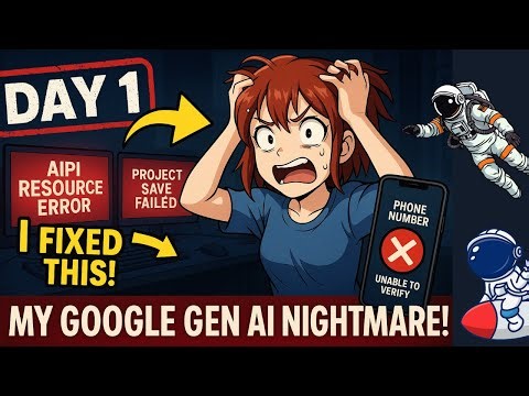 Google Gen AI Course by Kaggle & Google Errors EVERY Beginner Faces API | Resource error & More