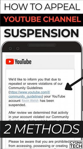 📛 YouTube Channel Suspended or Scheduled for Deletion? 2 Ways to Appeal & Recover
